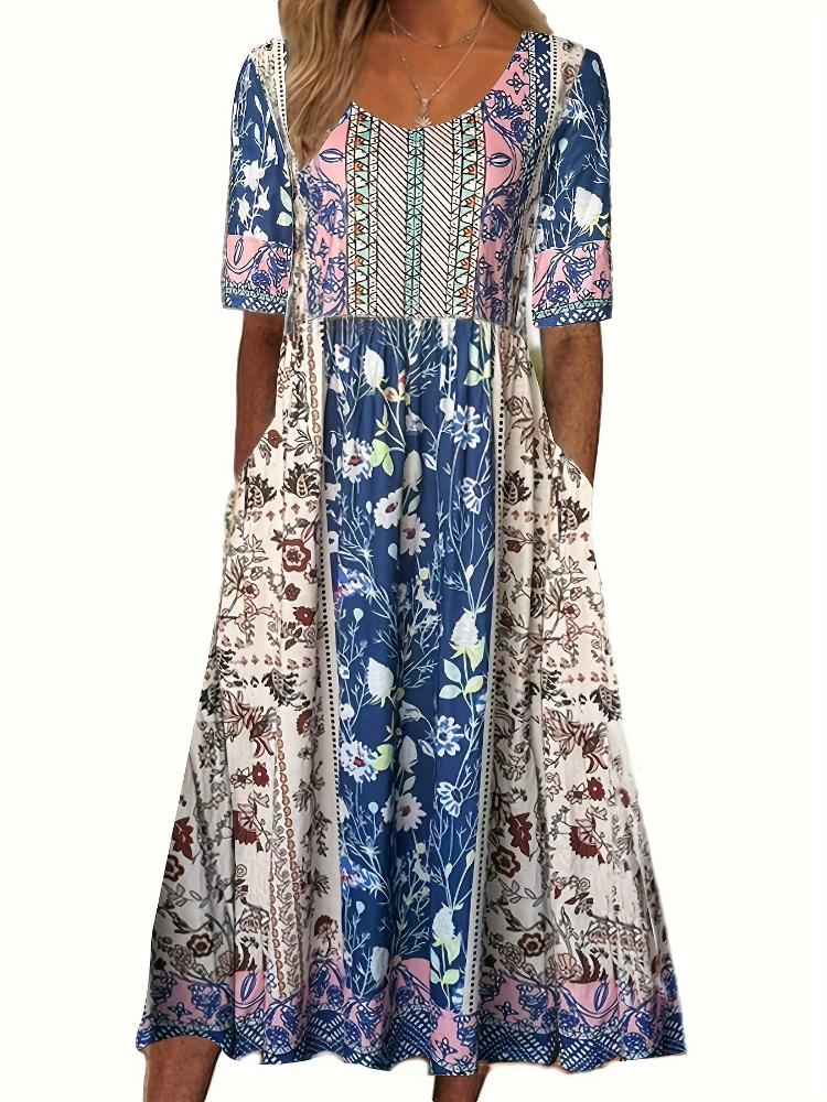 Maya | Bohemian Printed Dress