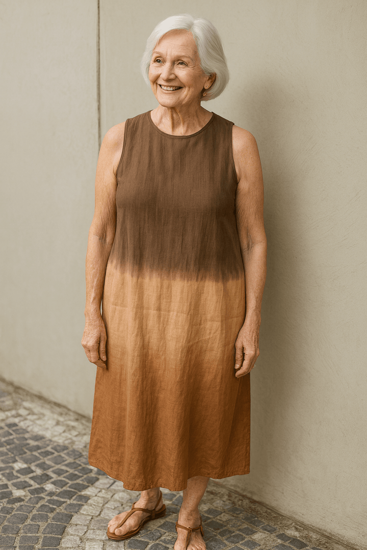 Rosalie | Flowing Ombré Midi Dress