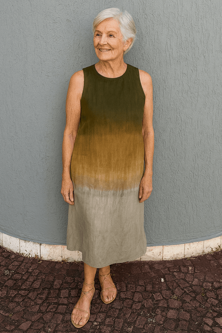 Rosalie | Flowing Ombré Midi Dress